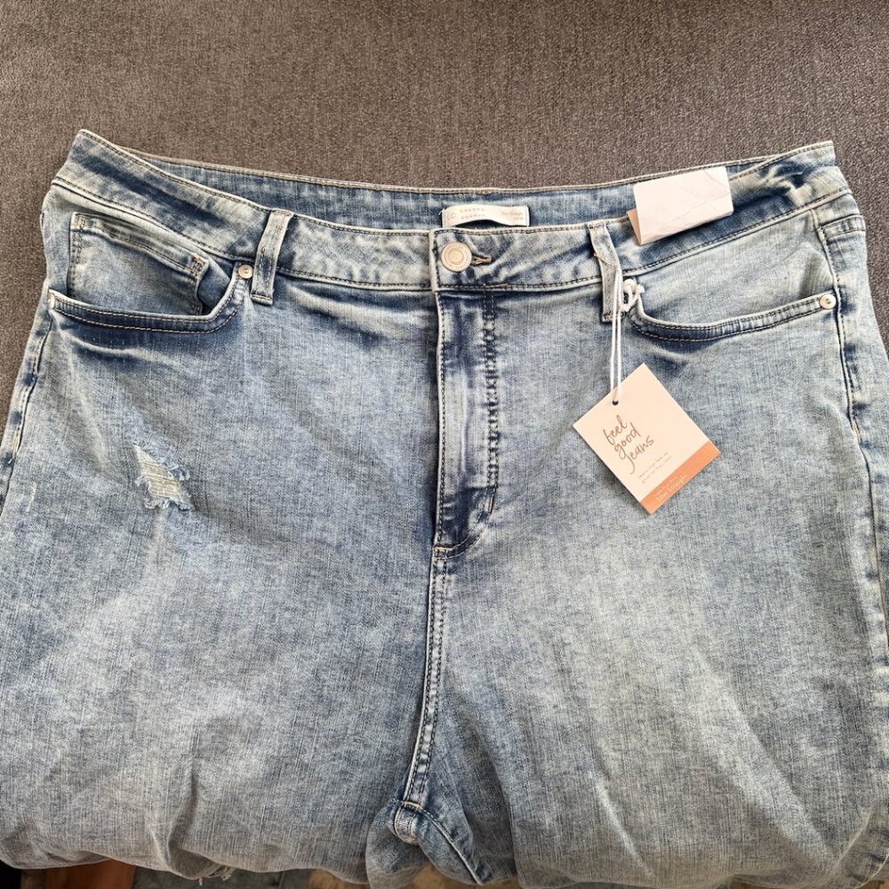 Lauren Conrad Super High Rise Slim Straight Size 18W NEW with Tags